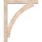 Ekena Millwork Thorton Block Smooth Bracket w/ Offset Brace, Douglas Fir, 5 1/2"W x 36"D x 44"H BKT0604X36X44THR05SDF - alternate 4